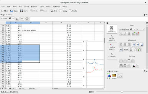  Aplikace Sheets 