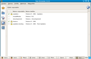  Správa repozitářů pomocí Yumex 