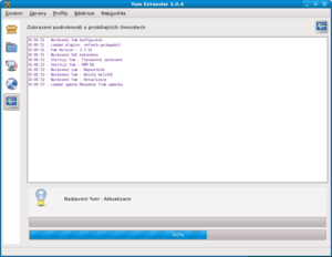  Aktualizace aplikace yumex po spuštění 